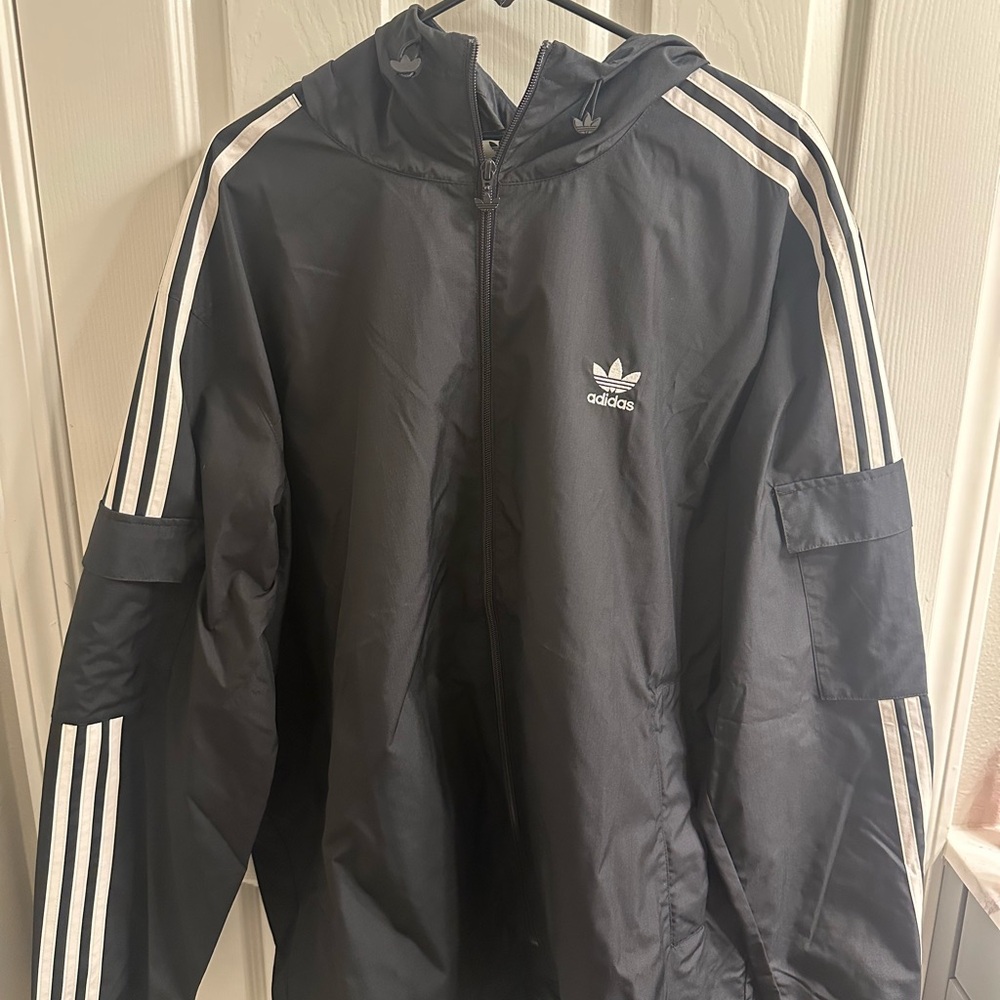 XL Adidas Full Zip-Up Windbreaker